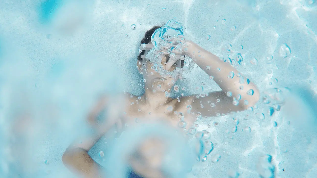person underwater