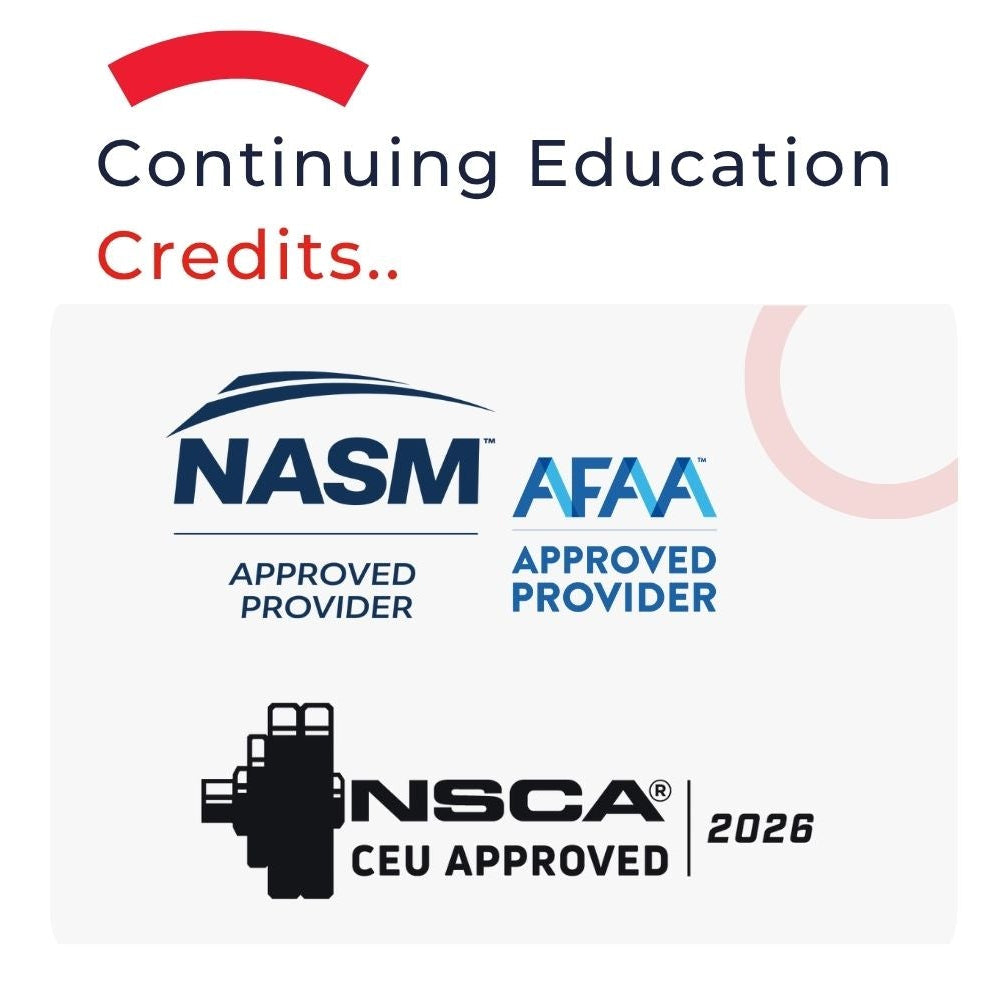 1.9 NASM/AFAA CEUs + 2.0 NSCA CEUs