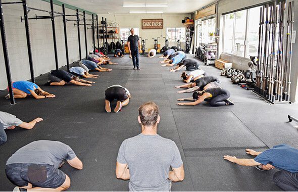 OA training in the gym with Patrick McKeown