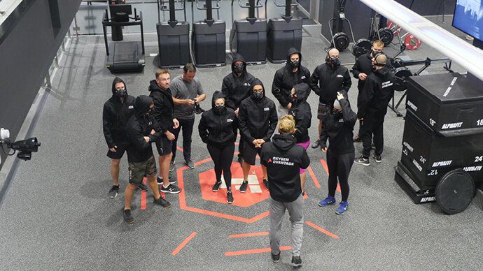 OA training with sports masks