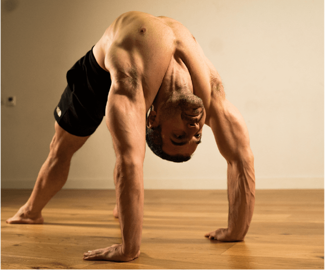 Anastazis Tzanis - performing Yoga exercise